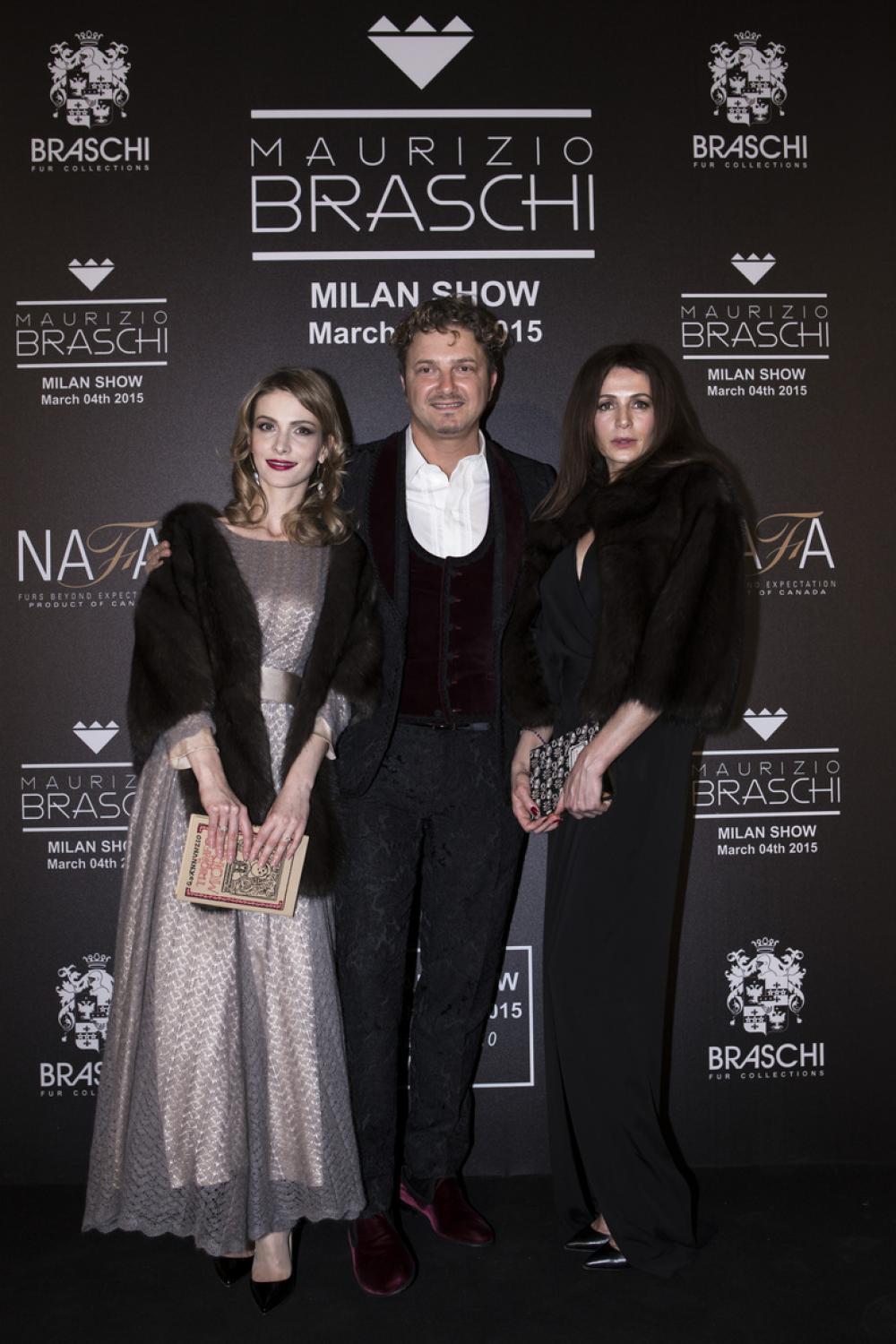 Ornella Muti and other stars at the Maurizio Braschi Fashion Show in Milan - March 2015