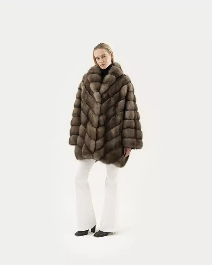 SABLE - СОБОЛЬ - ZIBELLINO / AD44 ZI ZIBELLINO GRAFITE 85Cm Sz44