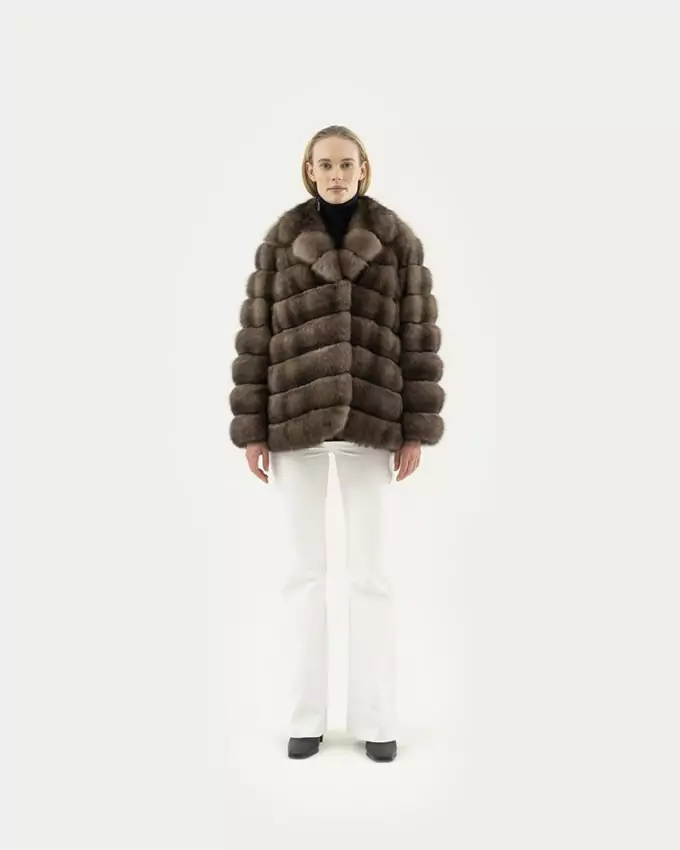 SABLE - СОБОЛЬ - ZIBELLINO / BD401 ZI ZIBELLINO GRAFITE SILV.  70Cm Sz44