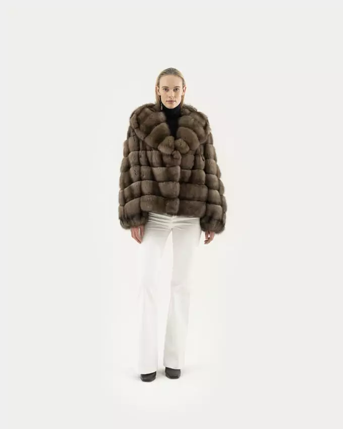 SABLE - СОБОЛЬ - ZIBELLINO / BD407 ZI ZIBELLINO GRAFITE 60Cm Sz44