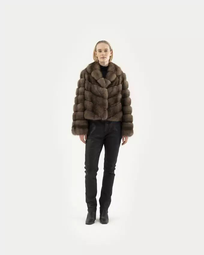 SABLE - СОБОЛЬ - ZIBELLINO / BD411 ZI ZIBELLINO GRAFITE SILV.  55Cm Sz44