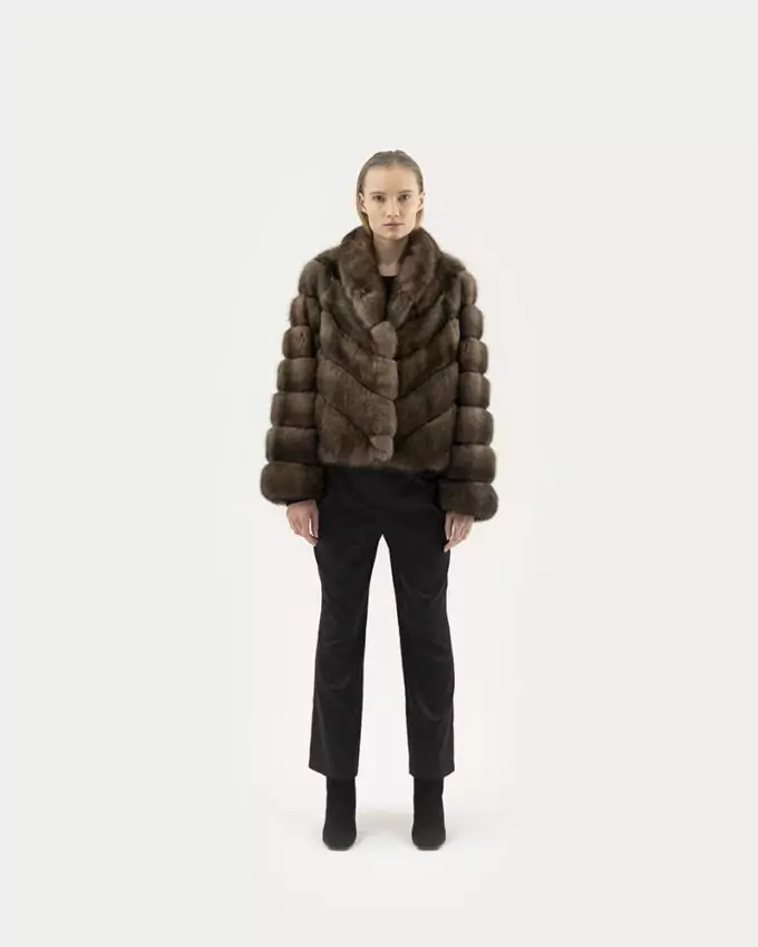 SABLE - СОБОЛЬ - ZIBELLINO / BD412 ZI ZIBELLINO GRAFITE SILV.  55Cm Sz44