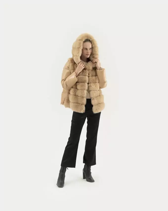 PIUMINI - ПУХОВИКИ - DOWN JACKET / style BD413 ES TESSUTO ZI ZIBELINO AGRA - 65Cm Sz44