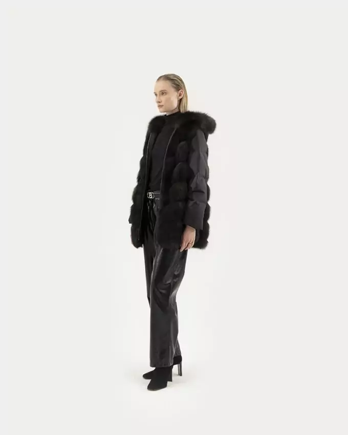 PIUMINI - ПУХОВИКИ - DOWN JACKET / style BD415 ZI ZIBELLINO DARK FARM ES TESSUTO - 80Cm Sz44