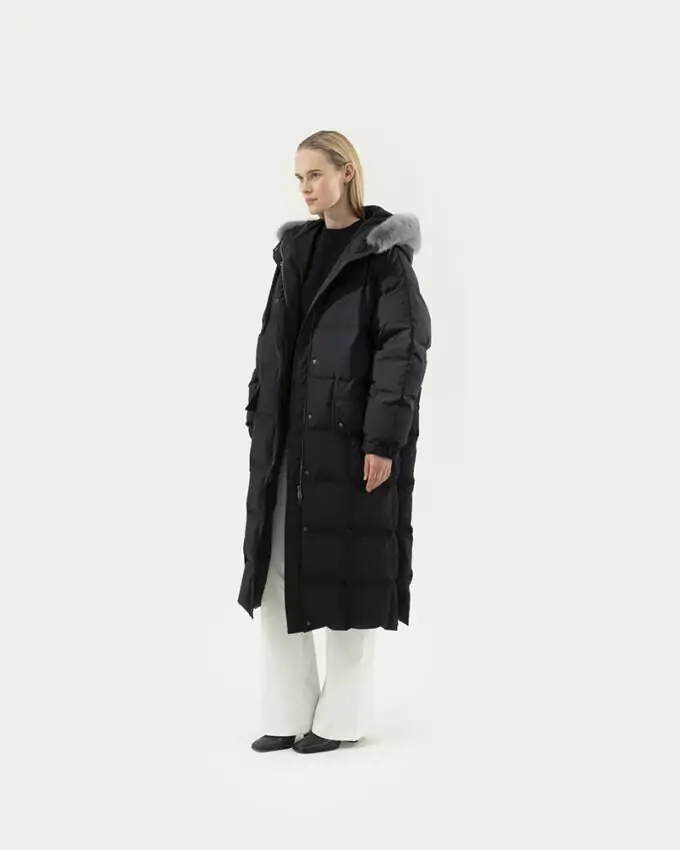 PIUMINI - ПУХОВИКИ - DOWN JACKET / style BD421 ES TESSUTO ZI ZIBELLINO SANDSTONE - 115Cm Sz44