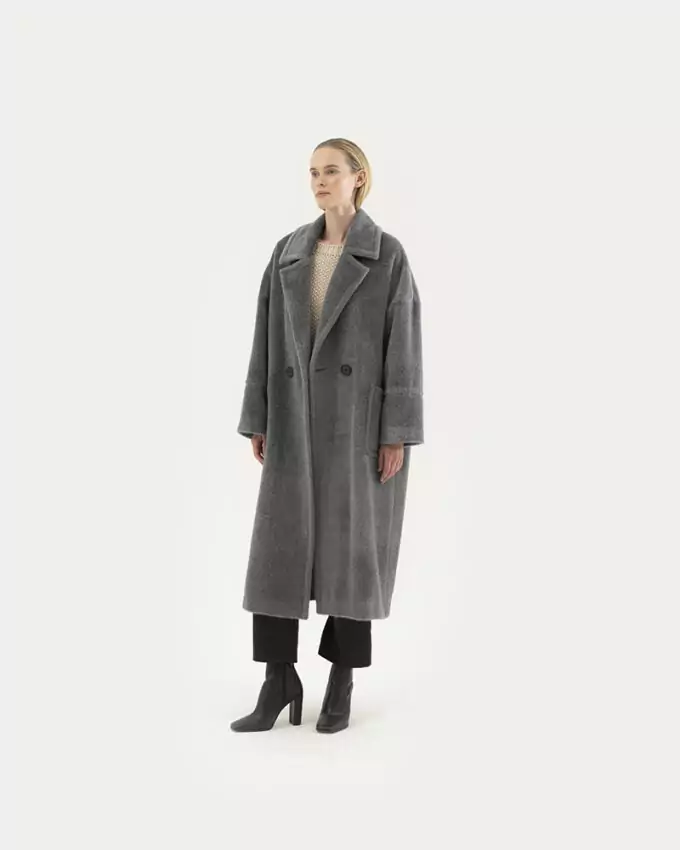 CAPPOTTI - ПАЛЬТО - COATS / style BD465 LP ALPACA GRIGIO - - 110Cm Sz44