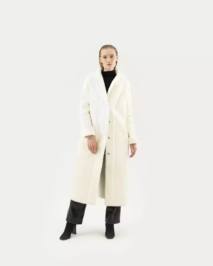 MONTONE - ДУБЛЕНКИ - SHEARLINGS / style PA07 PE AGNELLOKM1316 WET WHITE - - 125Cm Sz40.1