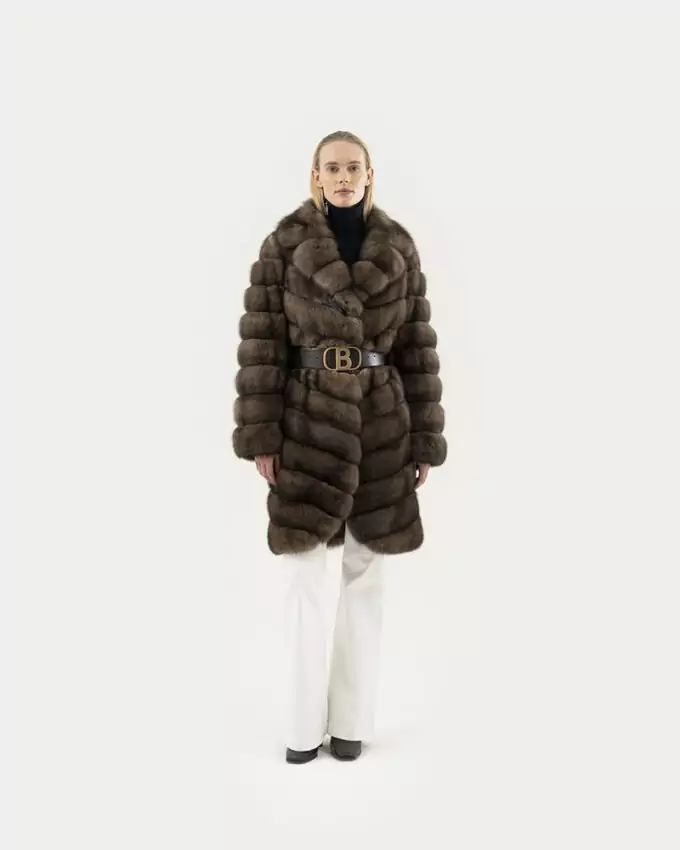 SABLE - СОБОЛЬ - ZIBELLINO / TB167 ZI ZIBELLINO GRAFITE  95Cm Sz44