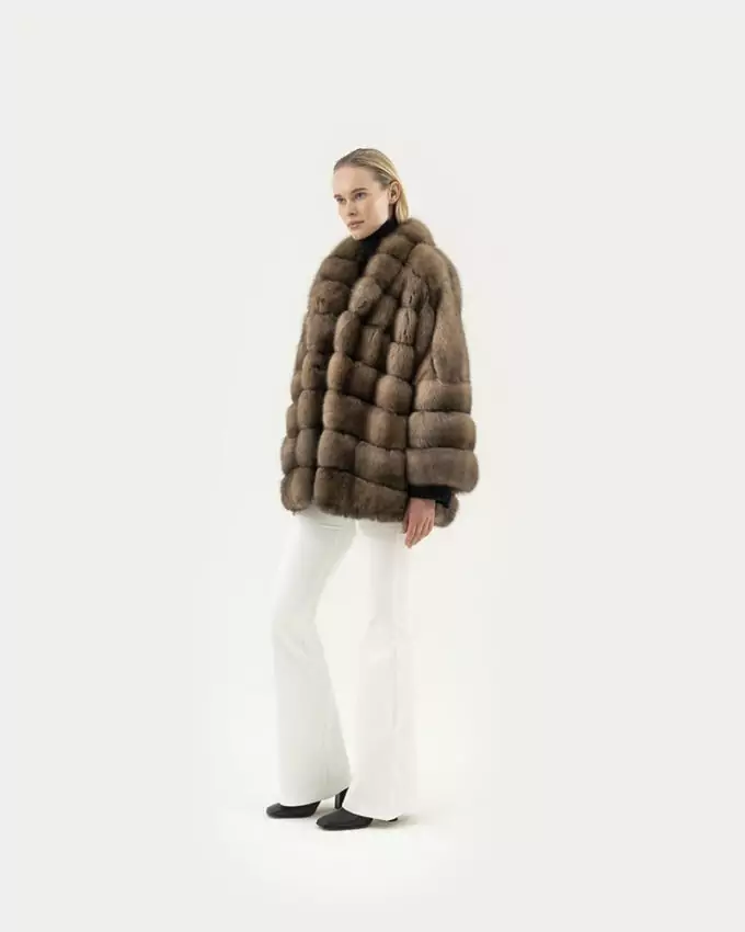 SABLE - СОБОЛЬ - ZIBELLINO / TB291 ZI ZIB. BARG. ROYAL SAND 75Cm Sz44.