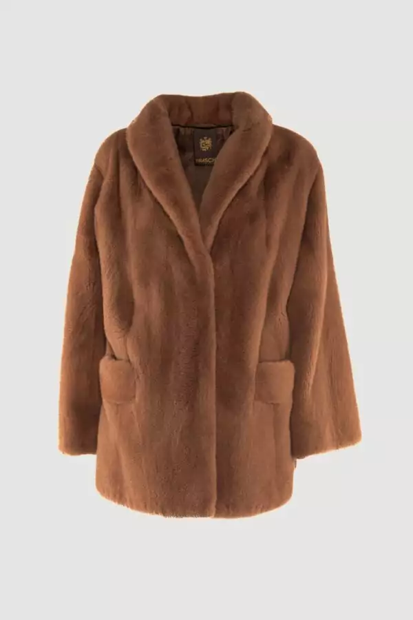 Tiger’s eye mink jacket