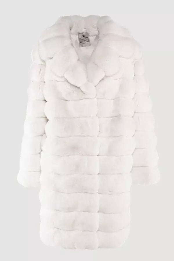 White chinchillà coat