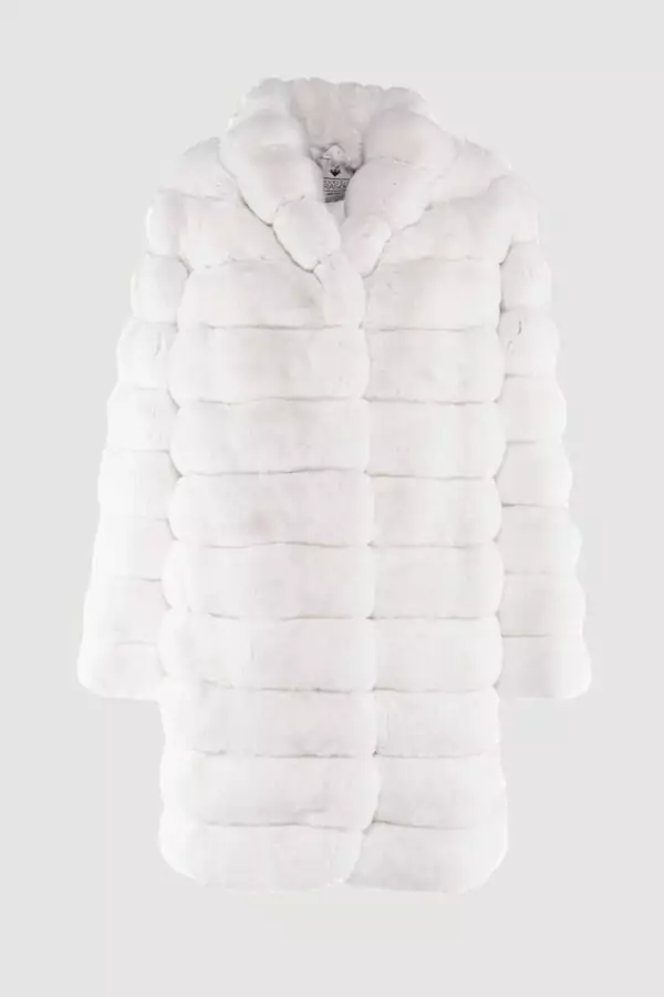 White chinchillà coat