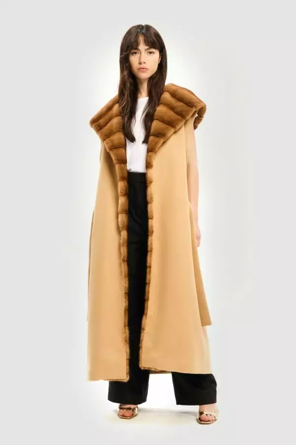 Loropiana cachemire wild mink vest