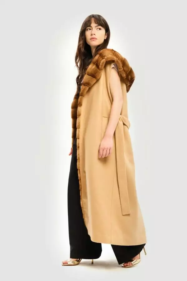 Loropiana cachemire wild mink vest