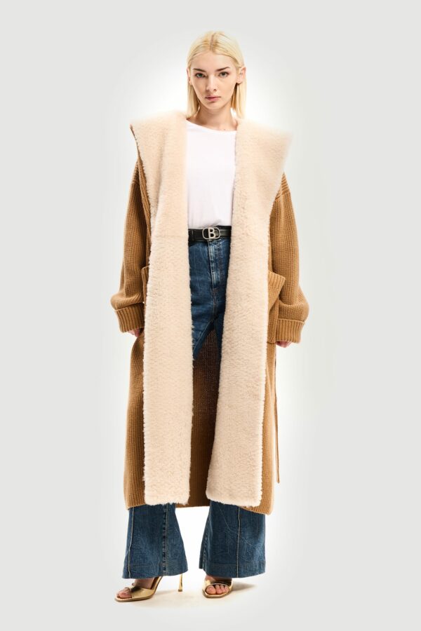 Cachemire shaved sun kiss coat