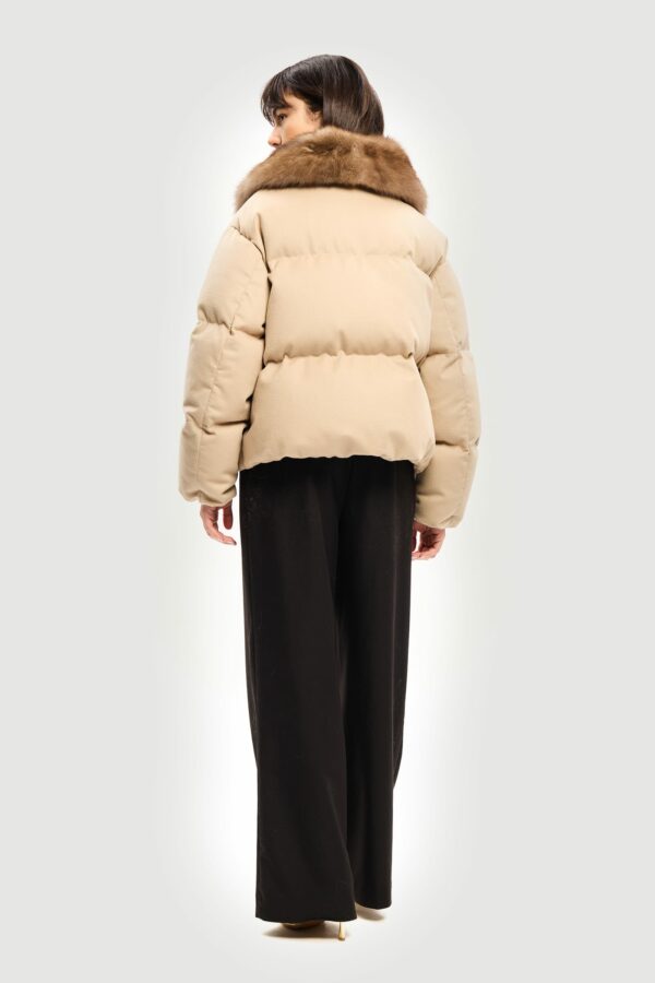 Cachemire camel down jacket