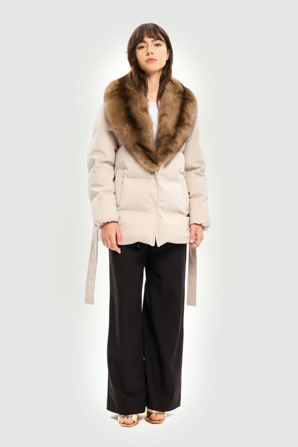 Loropiana cachemire sable down jacket