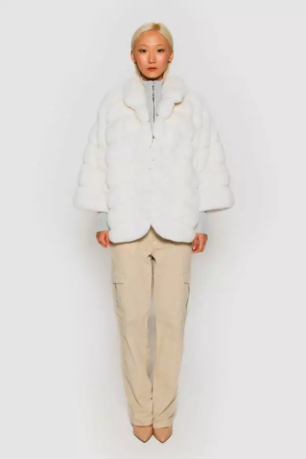 White chinchillà jacket