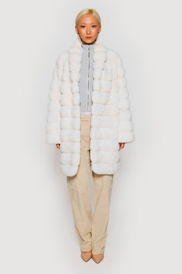 White chinchillà coat