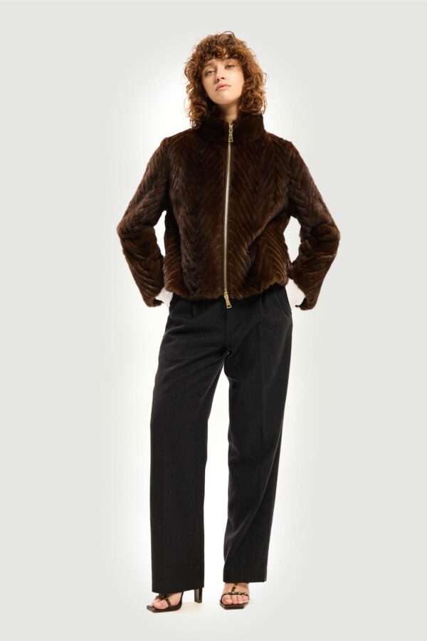 Scanbrown mink jacket