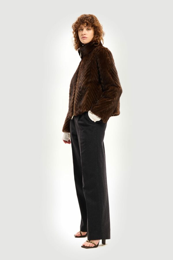 Scanbrown mink jacket