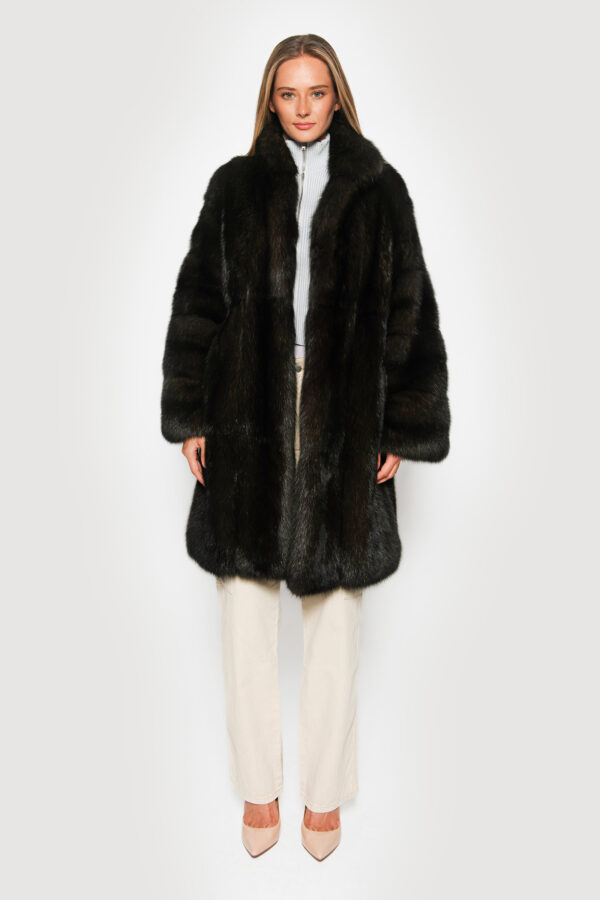 Coat in sable barguzinsky dark