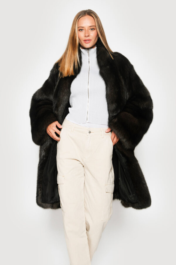 Coat in sable barguzinsky dark