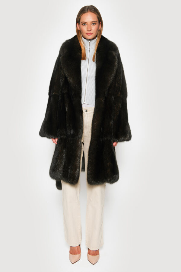 Coat in sable barguzinsky dark