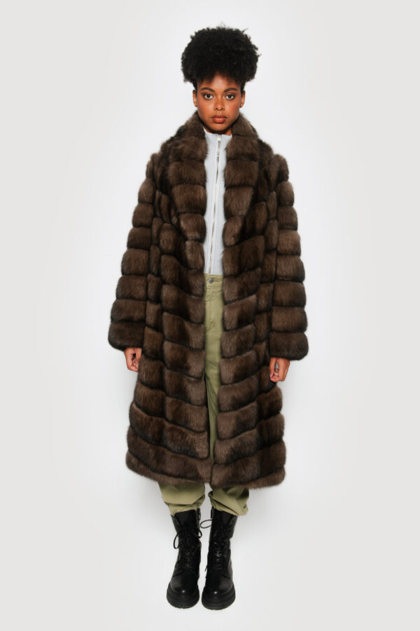 Sable and tech dubleface coat