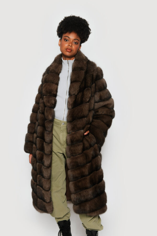 Sable and tech dubleface coat