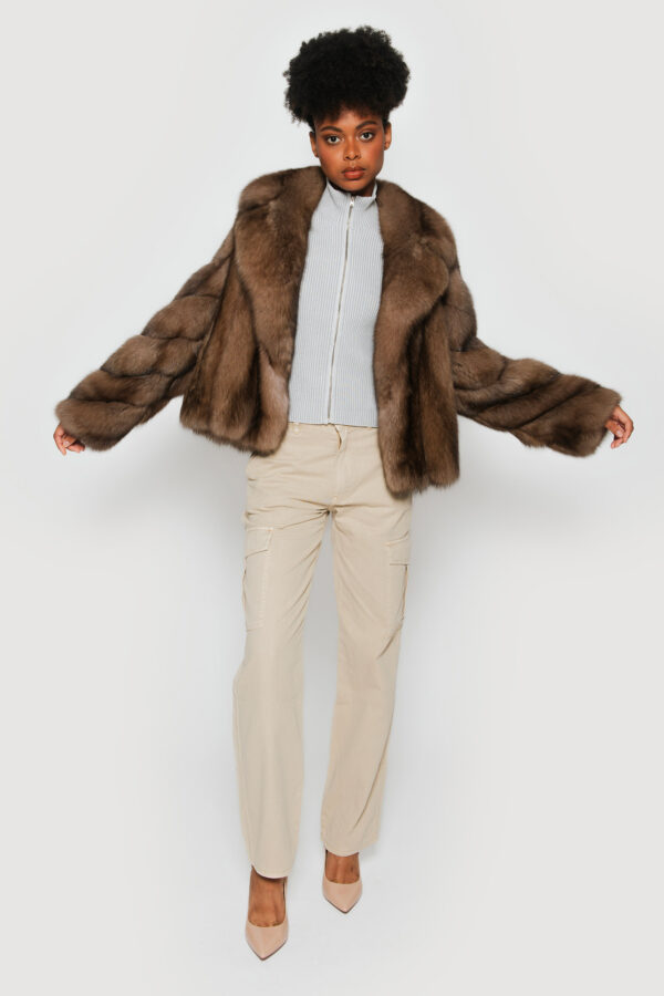 Sable barguzinsky royal sand jacket