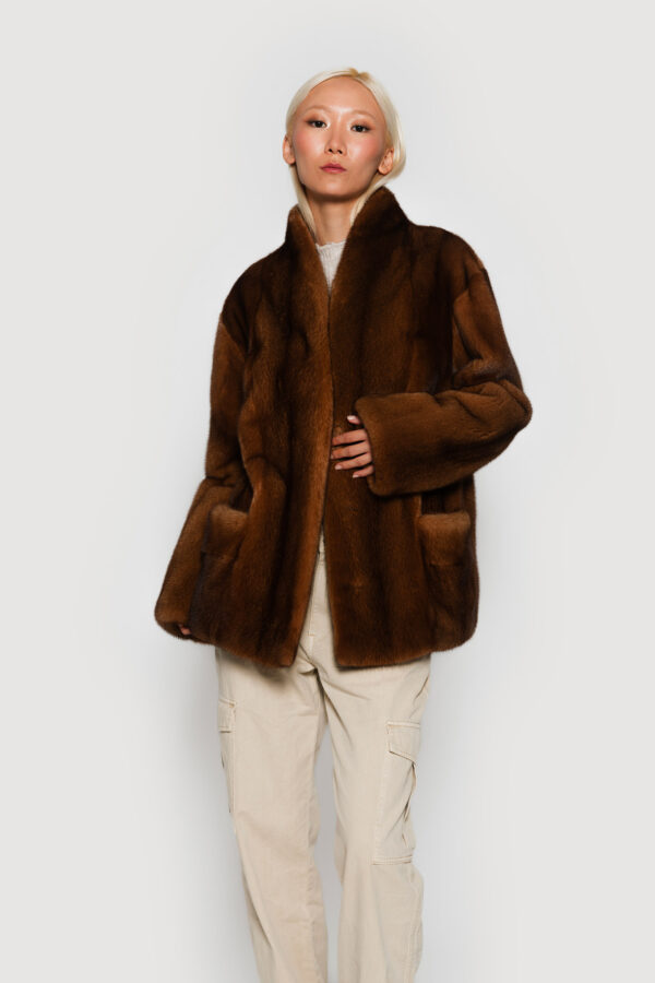 Mink wild coat