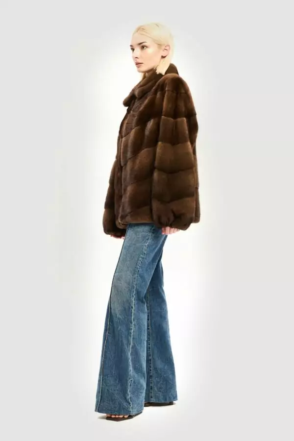 Scanbrown mink jacket