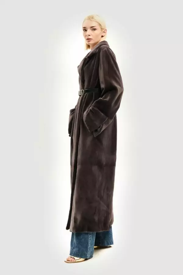 Ardesia shaved mink coat