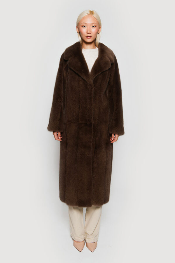 Mink cocoa coat