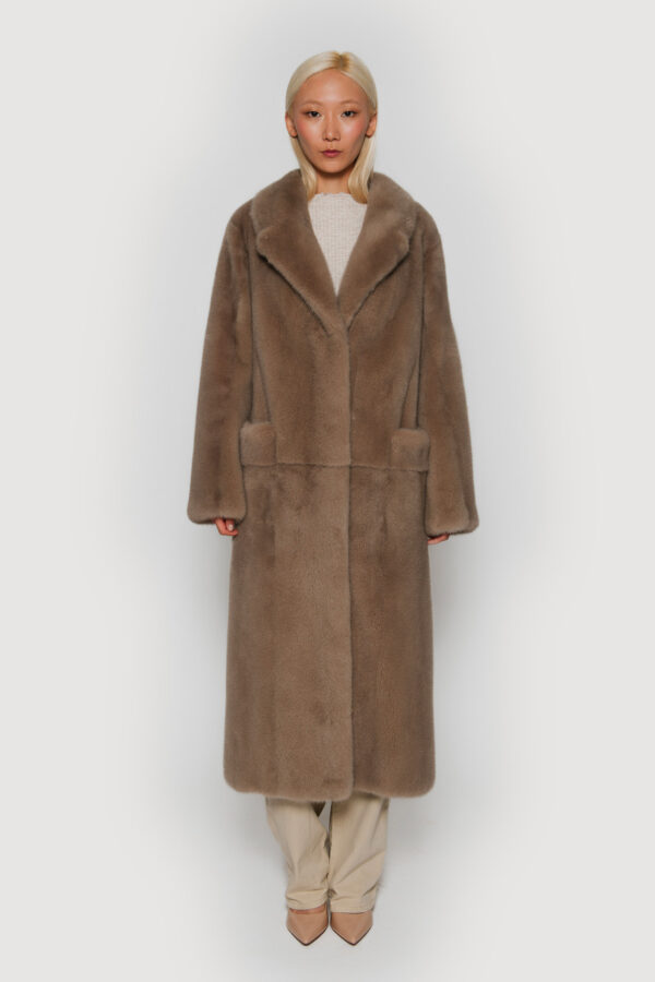 Ermine mink coat