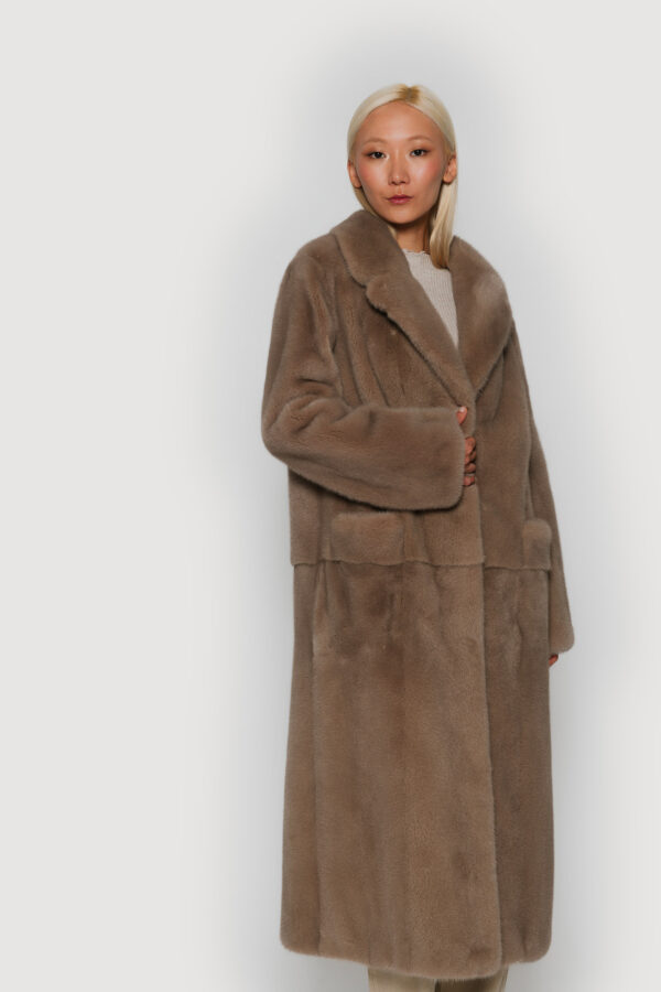 Ermine mink coat